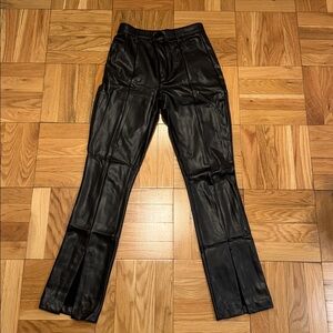 Abercrombie & Fitch Black Leather Pants